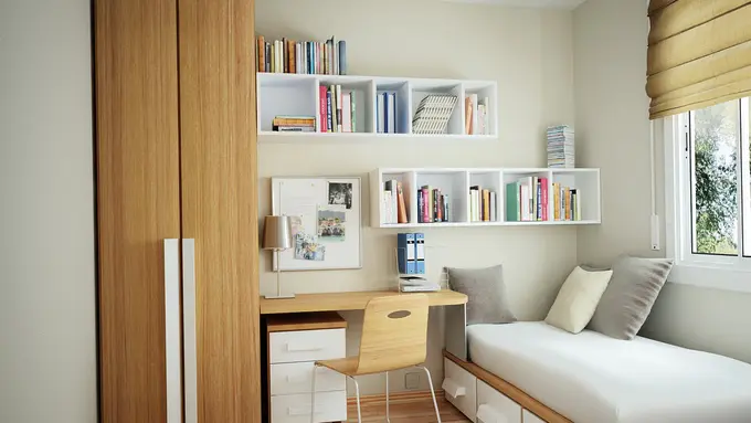 21 Ide Furnitur untuk Kamarmu yang Relatif Sempit