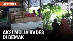 Kades di Demak Borong Pasar Murah Untuk Dibagikan ke Warga