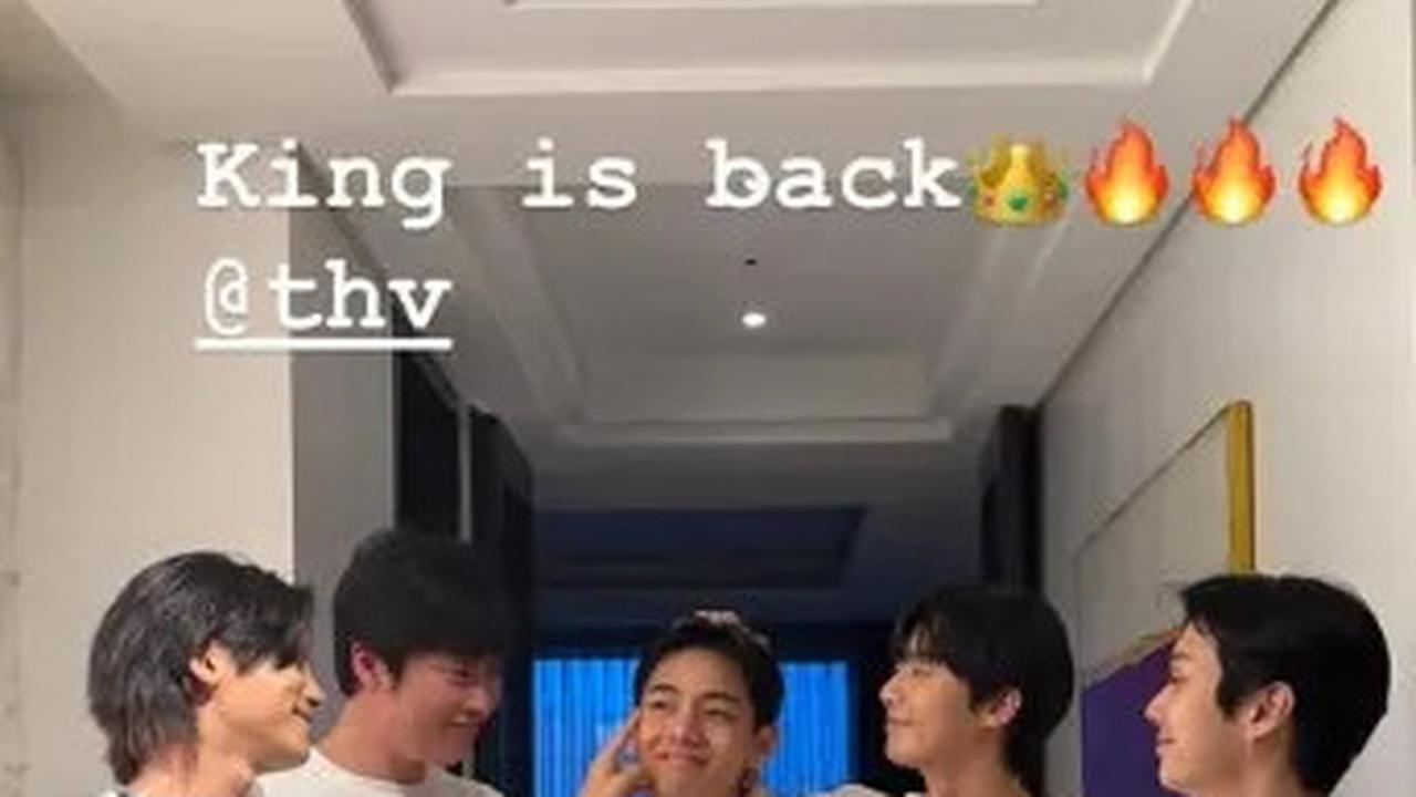V BTS Pulang Wamil, Wooga Squad Menyambut Anak Kesayangan Para Hyung