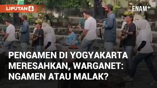 Pengamen di Pasar Ngasem meresahkan, sering memaksa meski sudah ditolak. Ada banner besar bertuliskan larangan mengamen, namun tetap diabaikan