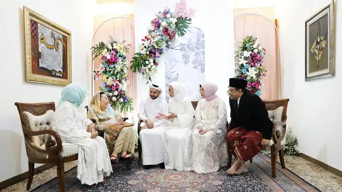 Potret Sederhana Pernikahan Putri Mensos Siafullah Yusuf, Dirayakan di Rumah Berbalut Busana Serba Putih