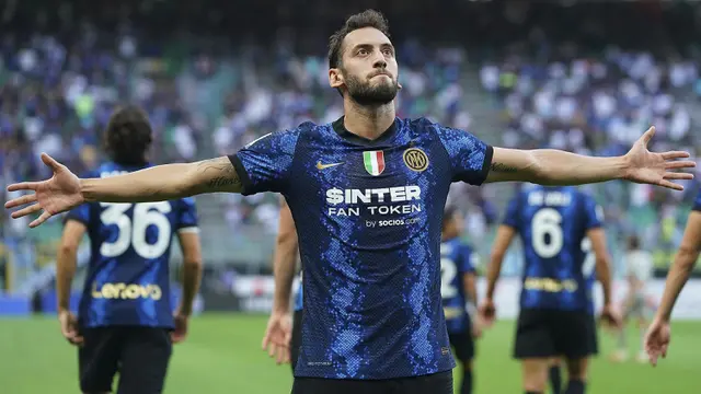 Foto: Inter Milan Menang Telak di Giornata Pertama Liga Italia walaupun Tak Lagi Diperkuat Romelu Lukaku