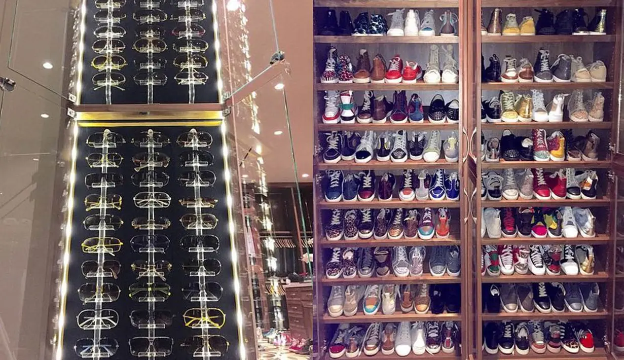 Floyd Mayweather juga memposting foto koleksi sepatu dan kacamata hitam miliknya. (instagram.com/floydmayweather)