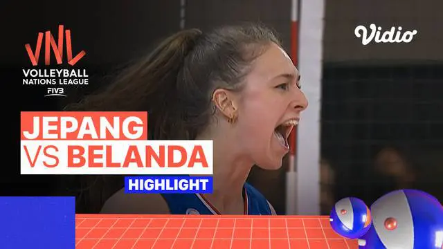 VIDEO: Jepang Akhirnya Kalah di Volleyball Nations League Putri 2022, Belanda Menang dalam Pertarungan 5 Set