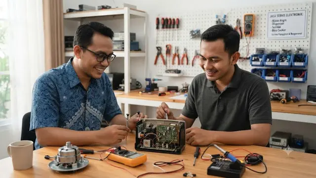 Membuka Jasa Servis Elektronik Sesuai Keahlian (AI Generated)