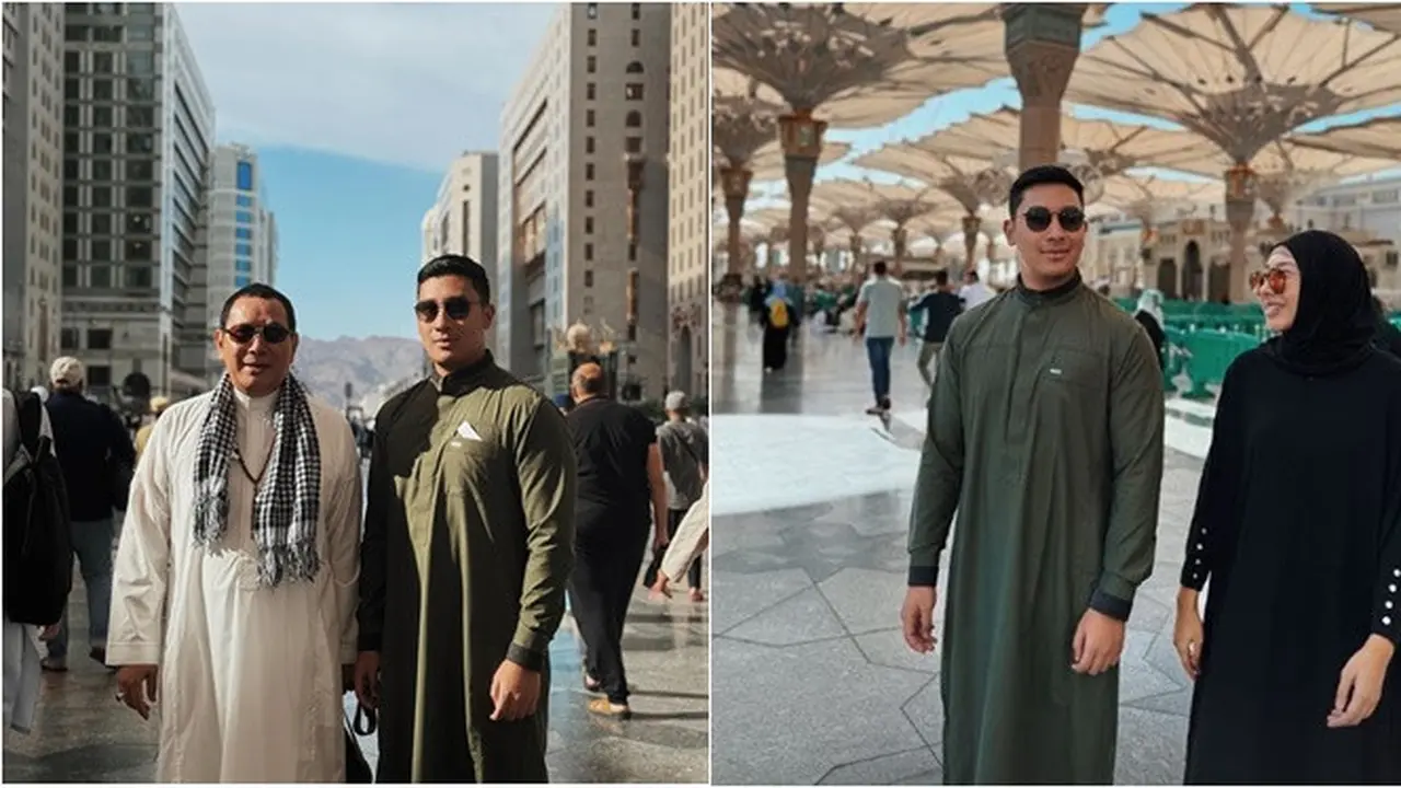 7 Potret Darma Mangkuluhur Umrah Bareng Sang Ayah Tommy Soeharto, Tampil Gagah