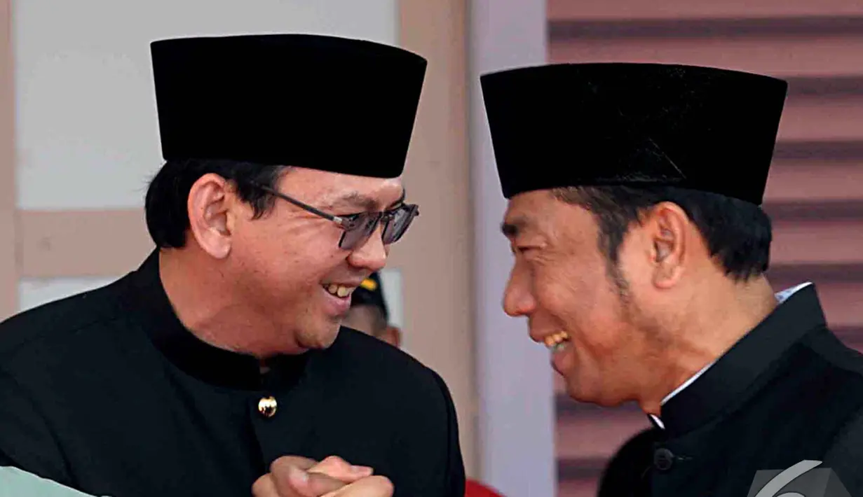 Salah satu orang yang secara terang-terangan mengaku tidak suka Ahok adalah Haji Lulung. Mereka berdua kerap membuat pernyataan di media yang saling menyerang satu sama lain (Liputan6.com/Faisal R Syam)