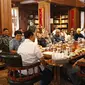 Menteri Pertahanan Republik Indonesia (Menhan) sekaligus Ketua Umum Partai Gerindra Prabowo Subianto menerima kunjungan dari para pemimpin redaksi media nasional, di Bogor, Jawa Barat, Minggu 18 Juni 2023. (Foto: Dokumentasi Kemenhan).