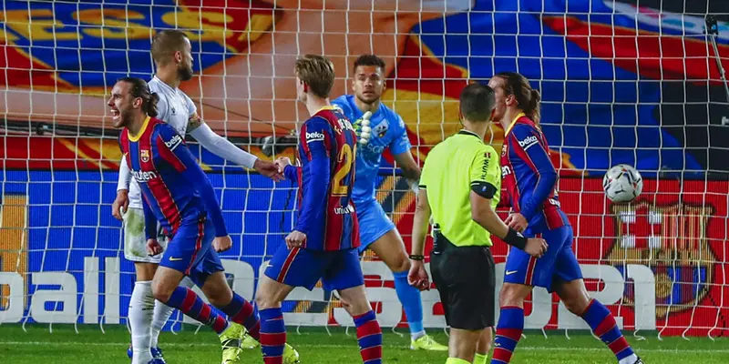 FOTO: Barcelona Lumat Huesca di Camp Nou