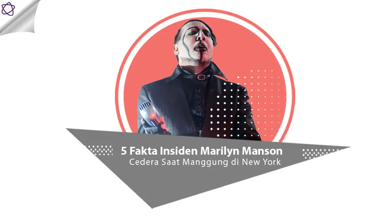 [Bintang] 5 Fakta Insiden Marilyn Manson Cedera Saat Manggung di New York