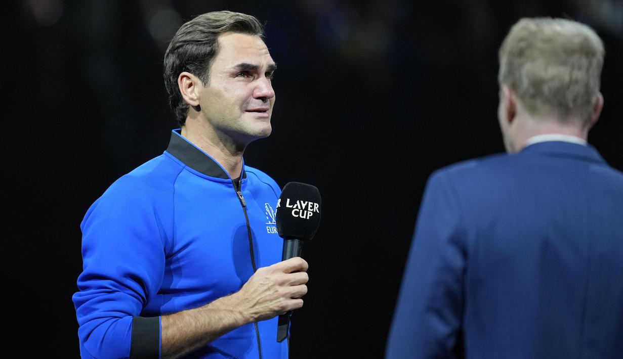 Sebelumnya, petenis Swiss tersebut memang telah mengumumkan akan pensiun setelah turnamen itu. (AP/Kin Cheung)