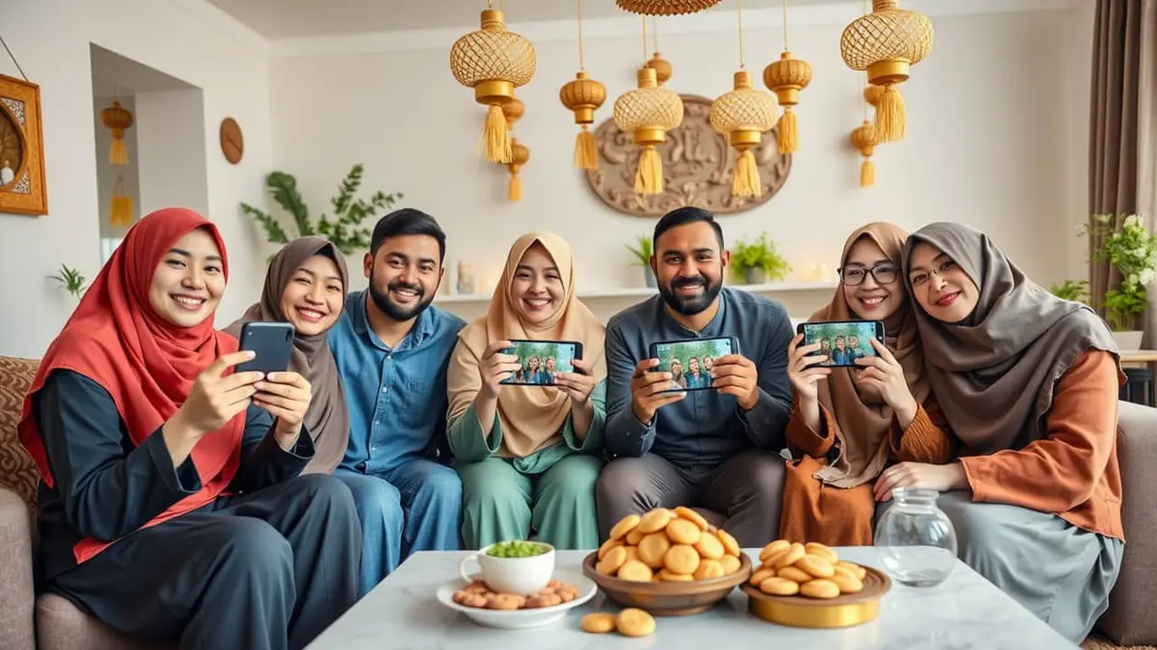 membuat video ucapan lebaran