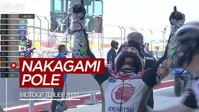 Berita video hasil kualifikasi MotoGP Teruel 2020, di mana Takaaki Nakagami meraih pole position, Sabtu (24/10/2020).