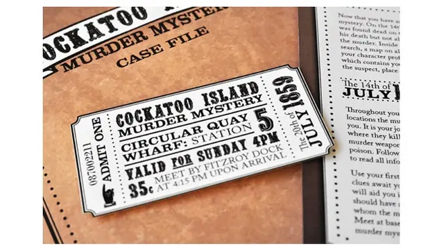 Desain tiket unik (sumber : Hongkiat)