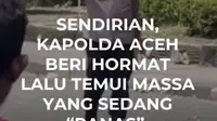 Peringatan 21 Tahun Damai Aceh di sekitar Masjid Raya Baiturrahman, Banda Aceh, sempat diwarnai ketegangan antara massa aksi dan aparat. Di tengah situasi yang memanas, Kapolda Aceh Irjen Pol Ruddi Setiawan turun langsung menemui massa untuk membuka ruang dialog dan meredakan situasi.