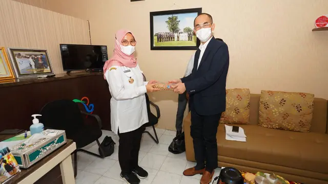 Tim Studi Dari Kementerian Agraria, Infrastruktur, Pariwisata, dan Transportasi (MLIT) Jepang  Diterima Langung Bupati Banyuwangi Ipuk Fiestiandai (Istimewa)