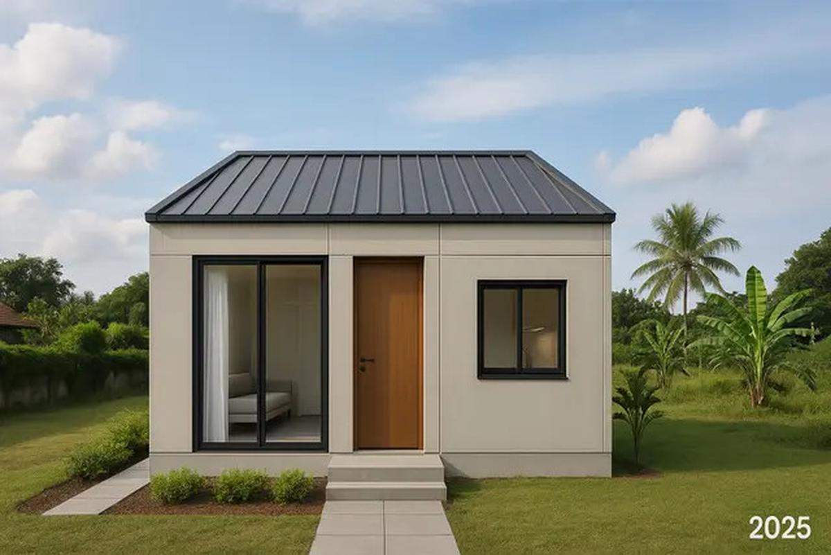 10 Gambar Rumah Sederhana 8x8 2025 Konsep Minimalis Modern, Punya Bentuk Cantik dan Nyaman Ditempati