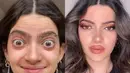 Seperti video TikTok satu ini. Fabiola menunjukkan transformasi wajahnya sebelum memakai dan sesudah memakai makeup. Banyak netizen yang menyebut wajah Fabiola dengan makeup mirip Kendal Jenner.