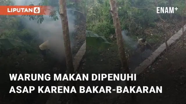 VIDEO: Viral Warung Makan Dipenuhi Asap, Pemilik Warung Tegur Pelaku Pembakaran