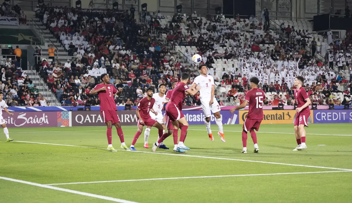 Melawan tuan rumah Qatar, Garuda Nusantara tumbang dengan skor 2-0. (Dok. PSSI)