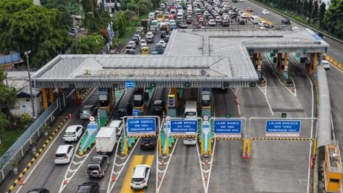 Ilustrasi gerbang tol.
