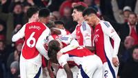 Berkat hasil ini, Arsenal naik ke peringkat dua klaseme dengan poin 43 sekaligus memperpendek jarak dengan Liverpool menjadi hanya empat poin. Spurs sendiri tercecer di peringkat 13 dengan poin 24. (Bradley Collyer/PA via AP)