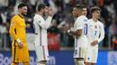 Skor 3-2 pun bertahan hingga laga usai. Prancis lolos ke final UEFA Nations League untuk menantang Spanyol yang sebelumnya sukses menaklukkan Italia. (AP/Luca Bruno)