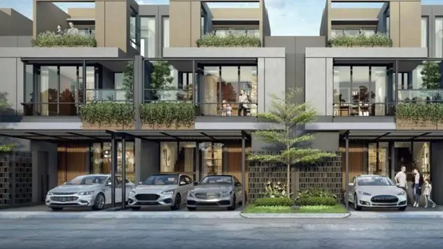 Rumah Modern Tropis Bentuk Kotak