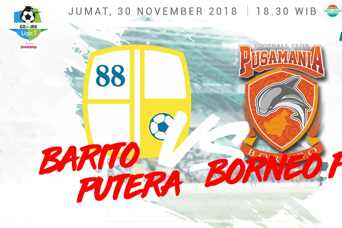 Barito Putera Vs Pusamania Borneo FC