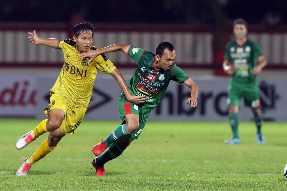 Babak Pertama, Bhayangkara FC Unggul 2-0 atas PSMS