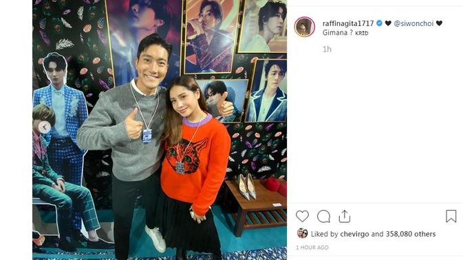 Nagita Slavina - Choi Siwon (Foto: Instagram/@raffinagita1717)