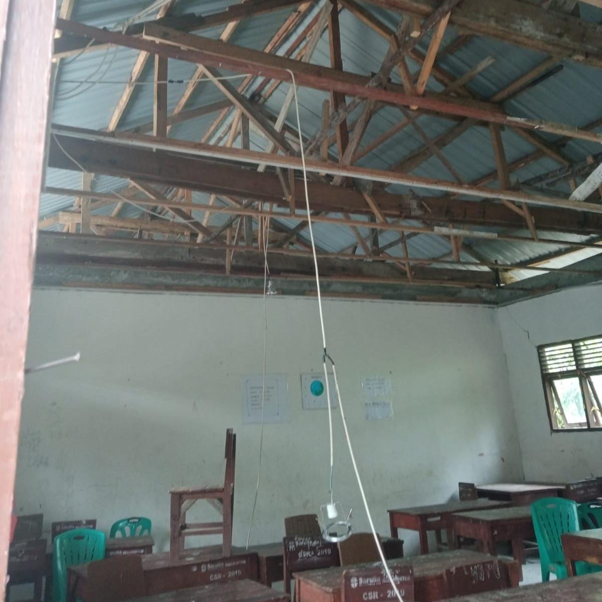 sekolah rusak akibat gempa di Taput