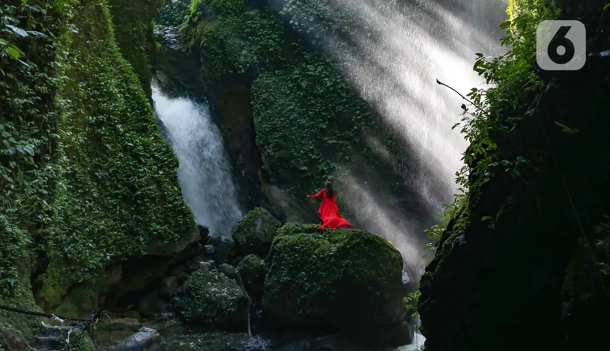 Lokasi Curug Walet Pamijahan berada tepat di kaki Gunung Salak berjarak sekitar  38 Km dari Kota Bogor. (merdeka.com/Arie Basuki)