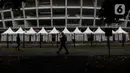 Suasana Stadion Utama Gelora Bung Karno (SUGBK), Jakarta, Jumat (10/3/2023). Jelang konser girl band asal Korea Selatan, Blackpink, SUGBK ditutup sementara untuk umum dari tanggal 10-12 Maret 2023. (Liputan6.com/Johan Tallo)