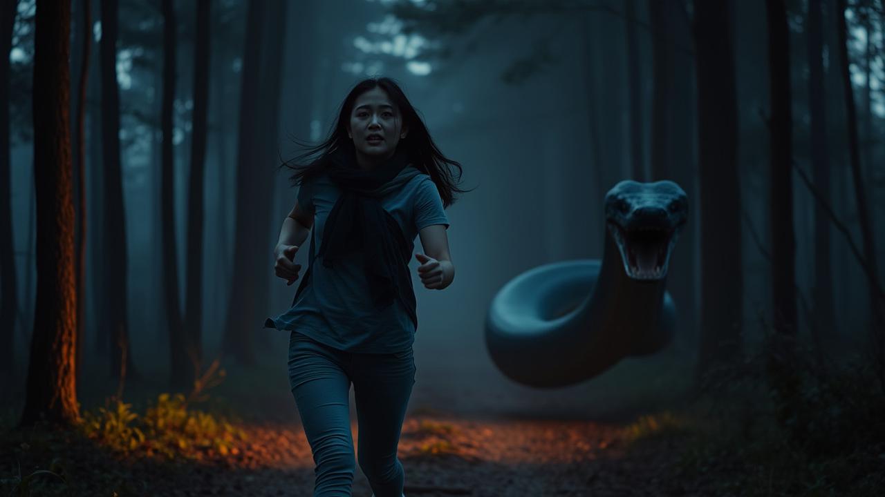 mimpi dikejar ular hitam besar