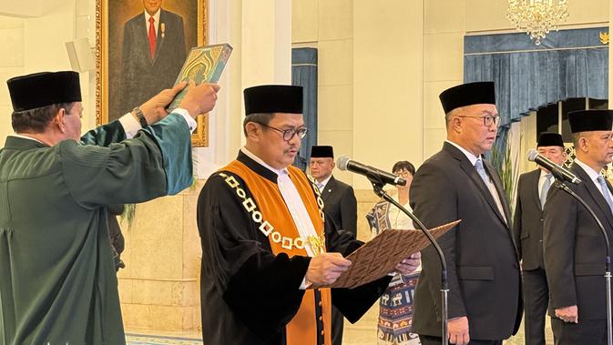 Di Hadapan Prabowo, Dwiarso Ucapkan Sumpah Jadi Wakil Ketua MA Bidang Non Yudisial
