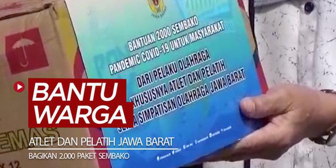 VIDEO: Bantu Warga saat Pandemi COVID-19, Atlet dan Pelatih Jawa Barat Bagikan 2.000 Paket Sembako