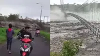 Banjir lahar Gunung Semeru mengakibatkan longsor hingga disarankan warga memilih jalan alternatif ke jalur Probolinggo. (Dok: Instagram @ranupani_indonesia)