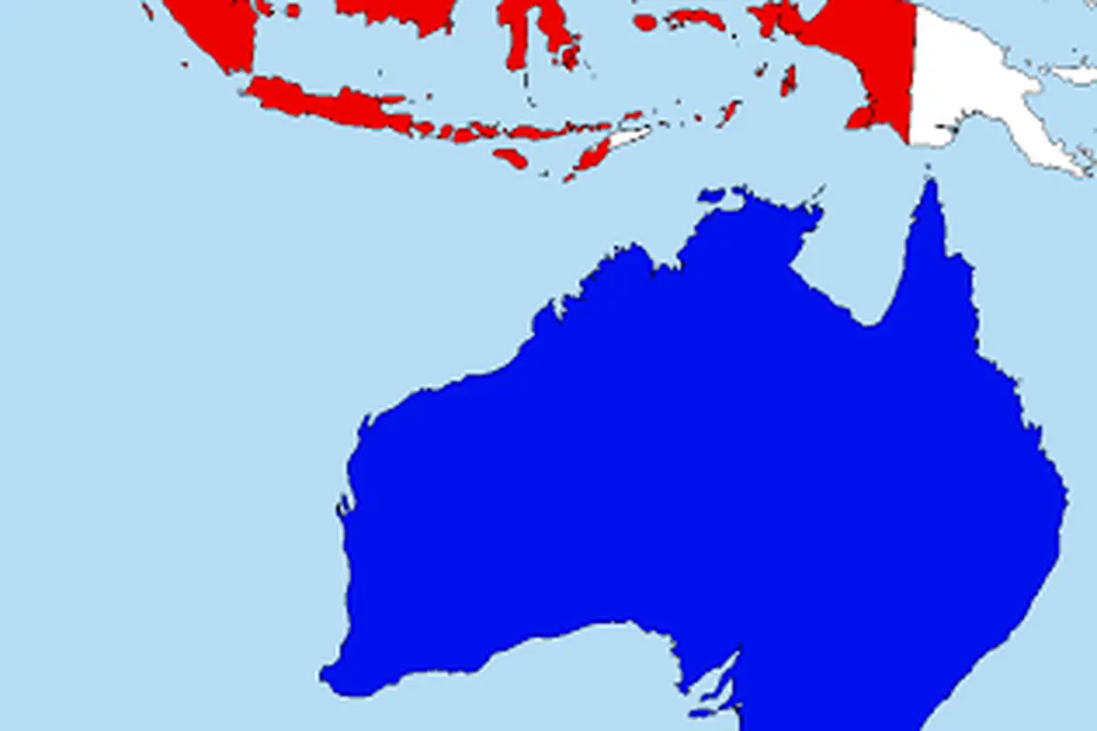 Peta Australia-Indonesia