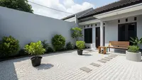 8 Inspirasi Halaman Rumah dengan Batu Kerikil Putih, Mudah Ditiru dan Hemat Anggaran