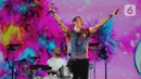 Konser Coldplay di Jakarta masuk dalam rangkaian tur dunia grup band asal Inggris tersebut. (Liputan6.com/Faizal Fanani)