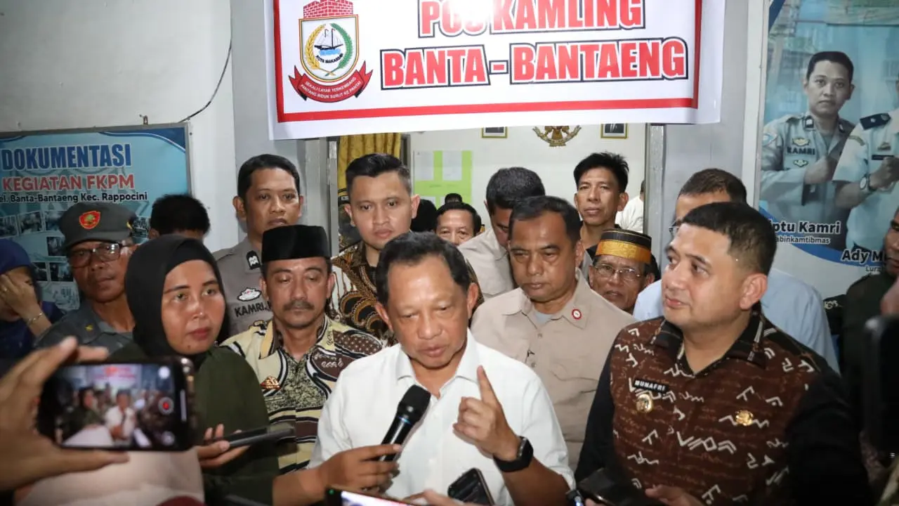 Mendagri Tinjau Pos Kamling di Makassar, Tekankan Pentingnya Keamanan Berbasis Masyarakat (Liputan6)