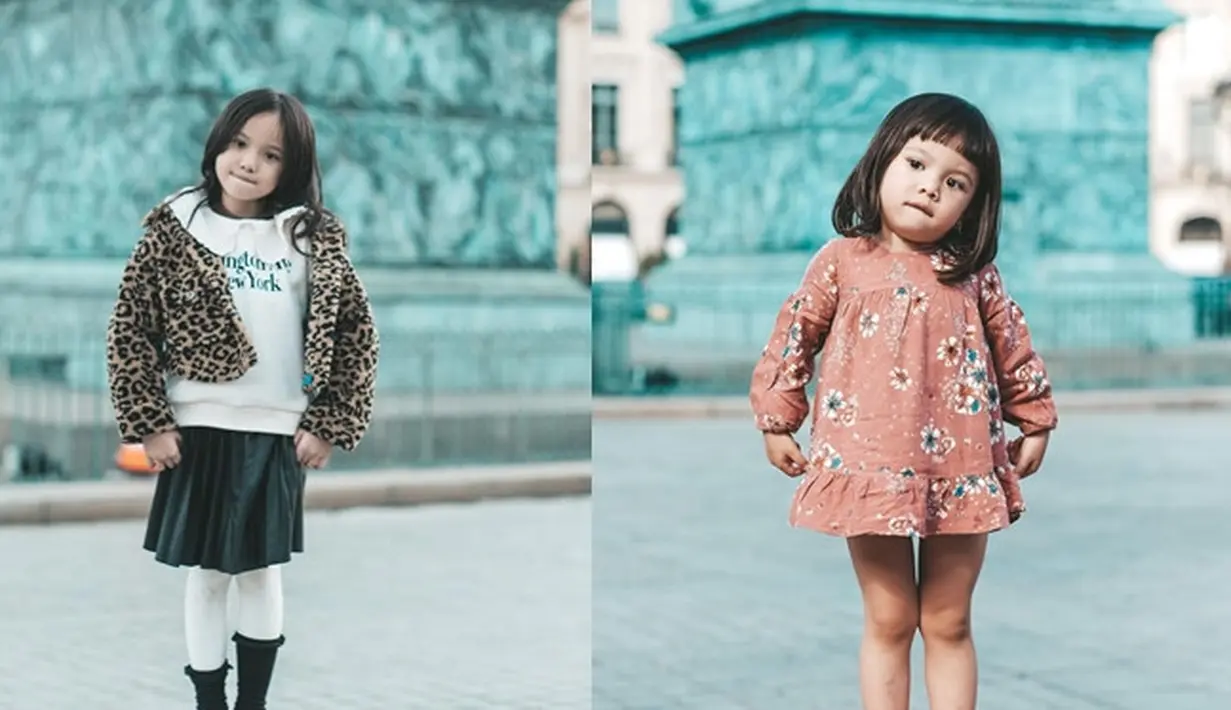 Remake foto 7 tahun lalu di tempat yang sama dan dengan ekspresi juga pose yang sama, Gempita Nora Marten sukses bikin gemas. Setelah dari Inggris, ini adalah potret liburan Gempi saat di Paris, Prancis. Banyak warganet yang tak menyangka jika Gempi kecil yang punya pipi chubby kini sudah berusia 7 tahun dan makin cantik dengan rambut panjanganya yang digerai. (Liputan6.com/IG/@gadiiing)