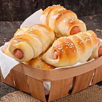 Ilustrasi roti sosis./Copyright&nbsp;freepik.com/author/timolina