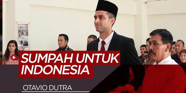 VIDEO: Otavio Dutra Nyanyikan Indonesia Raya dengan Lantang Saat Resmi jadi WNI