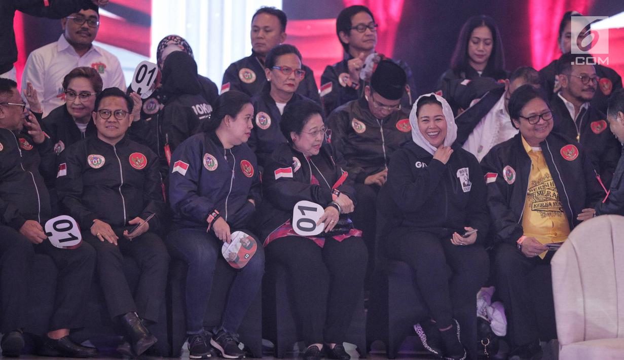 FOTO Tokoh Pendukung Capres dan Cawapres di Debat Perdana 