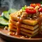 Resep Tahu Susun Telur dengan Bumbu Kacang yang Gurih