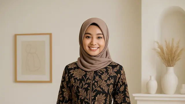 Baju Jahit Model Gamis Batik Moden/via Chat GPT