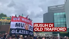 Berita video kerusuhan terjadi di Stadion Old Trafford sebelum laga Manchester United Vs Liverpool, Minggu (2/5/21)