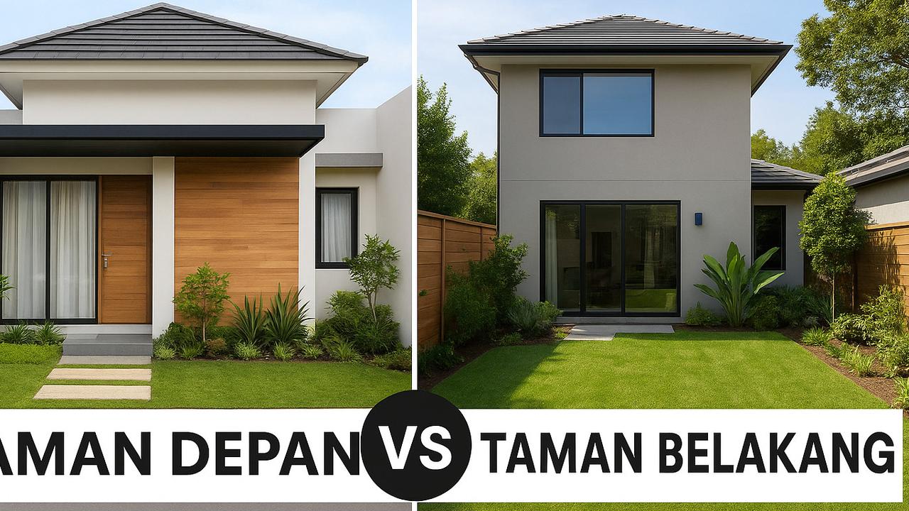 Taman Depan vs Taman Belakang Rumah: Solusi Praktis untuk Hunian dengan Lahan Minimalis